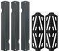 MOASKER 66794/90223 Porcelain Steel Flavorizer Bars and 66684 Heat Deflectors for Weber Genesis II E-210, Genesis II LX E-240 S-240 Grills, Heat Plates Replacement Parts for Weber 66039 66031 - Grill Parts America