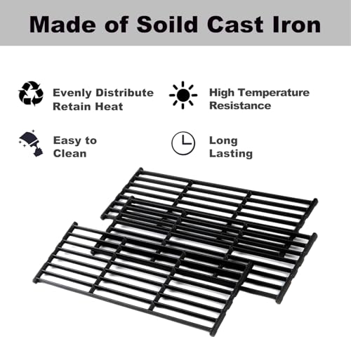 Baron 440 9221-64 Grill Grates Replacement Parts for Broil King Huntington Grill Parts Broilking 9221-54 6120-64 Baron 320 Broil Mate 7120-64 Huntington Rebel 6020-64 Gas Grill Cooking Grid Grates - Grill Parts America