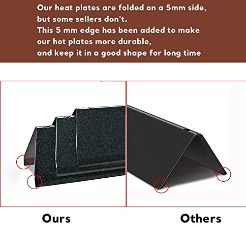 QuliMetal Porcelain Enameled Flavorizer Bars for Weber Genesis II/LX 300 Series II E-310, II E-330, II E-335, II S-335, II LX S/E-340 (2017 and Newer) Gas Grills, Heat Plates for Weber 66032/66795 - Grill Parts America