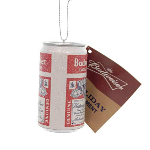 Vintage Budweiser Beer Can Resin Christmas Ornament Bud Lager Decoration New - Grill Parts America