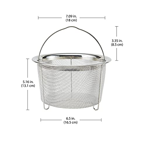 Instant Pot Official Large Mesh Steamer Basket, Stainless Steel - Kitchen Parts America