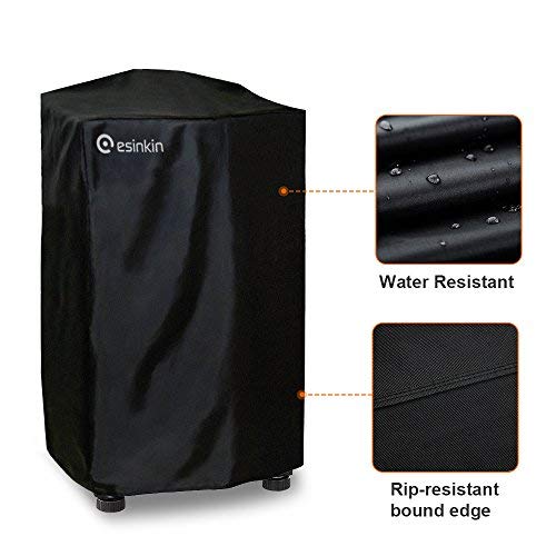 Esinkin 30-Inch Electric Smoker Cover for Masterbuilt Electric Smoker , Dust UV Durable Waterproof and Conveninet , Black - Grill Parts America
