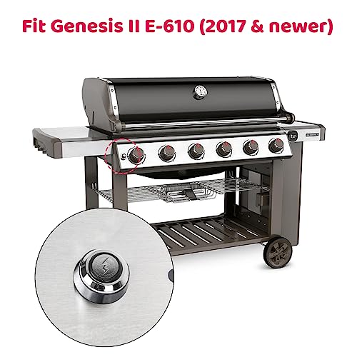 Uniflasy 66356 Grill Igniter Button for Weber Genesis II 610 Gas Grills(Model Years 2017 and Newer), Igniter Kit for Models Genesis II E-610 - Grill Parts America