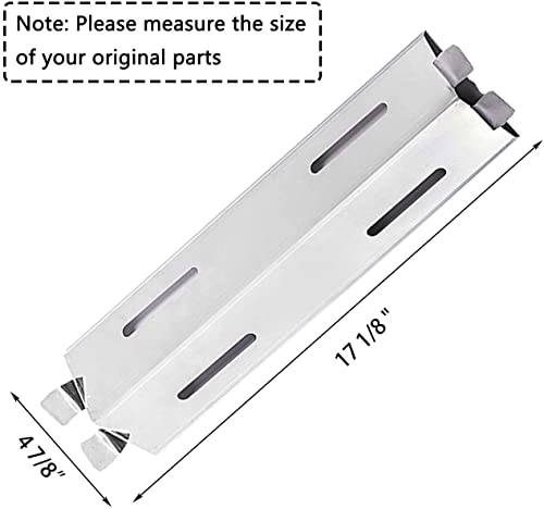 Hisencn Grill Replacement Parts for Members Mark GR2039201-MM-00, 17 inch Heat Plates, Grill Burners Replacement for Bakers and Chefs ST1017-012939 SAMS Club and Grill Chef BIG-8116, Uniflame (8 Pack) - Grill Parts America