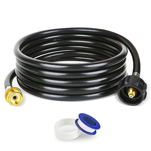 GASPOWOR 12FT Propane Hose Adapter 1lb to 20lb, High Pressure Propane Adapter Hose,Propane Tank Adapter,Propane Converter Hose for Propane Grill, Camping Stove, Buddy Heate, Portable Heaters, Griddle - Grill Parts America