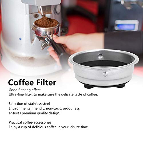 Coffee Filter Basket, Detachable Coffee Filter Cups Strainer, Stainless Steel Coffee Machine Filter Accessory for Home Office(1) - Kitchen Parts America