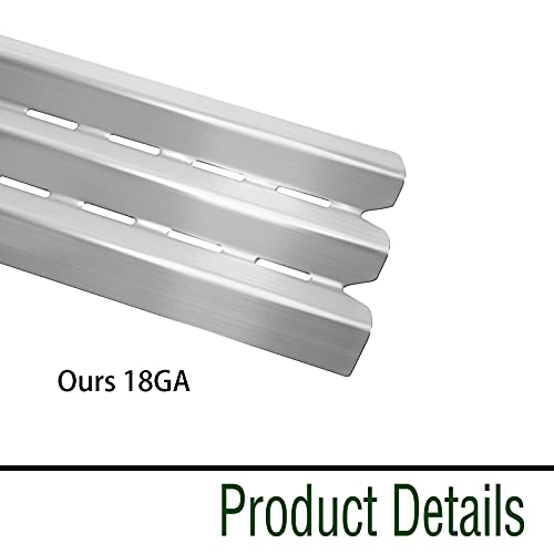Damile Grill Heat Plates Shield Burner Cover Flame Tamer Gas Grill Burner Pipe Tube BBQ Gas Grill Replacement Parts for Broil King 9221-64, 9225-64, 9235-24, 9615-54, Baron 440, Baron 490, Baron 590 - Grill Parts America