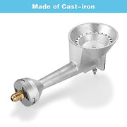 WADEO Propane Burner Head 2 PCS, High Pressure Cast-Iron Round Turkey Fryer Burner with 4FT Adjustable High Pressure Propane Regulator with Hose and Brass Fitting - Grill Parts America