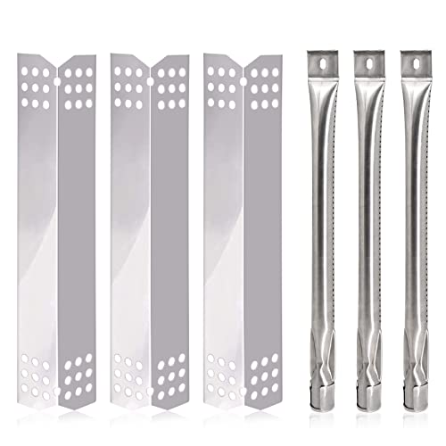 Hiorucet Grill Replacement Parts for Nexgrill 720-0737, Grill Master 720-0737, Stainless Steel Grill Heat Plate Shields, Pipe Burner Tubes for Tera Gear 780-0390. - Grill Parts America