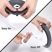 KneadAce Dough Hook Shield For Kitchen Aid - Prevents Your Dough from Climbing Up and Clogging Up Your Mixer – Mess Free Mixer Accessory Compatible With KitchenAid C Shape Dough Hooks (Dark Grey) - Kitchen Parts America