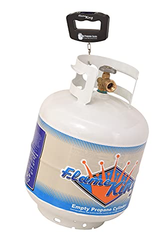 Flame King Propane Tank Digital Scale for 5LB, 10LB, 20LB, 30LB, 40 LB Propane Tanks, (Black) - Grill Parts America
