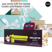 NEW!!! Garligator Garlic Press by OTOTO - Garlic Mincer Tool - Funny Gifts - Alligator Garlic Press - Garlic Crusher Press with Ergonomic Handle - Ototo Design Cute Kitchen Gadgets Kitchen Accessories - Grill Parts America