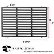 Weber Porcelain-Enameled Cast Iron Cooking Grate, Silver - Grill Parts America