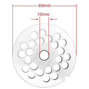 #12 Stainless Steel Meat Grinder Plate Discs Blades for FGA Food Chopper and Hobart, LEM, Cabelas, Weston, MTN Meat Grinders,Cutting Disks Heavy Duty - Kitchen Parts America
