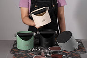 IKAPE Espresso Knock Box, Premium Coffee Knock Box, Space-Saving Coffee Dump Bin With Removable Knock Bar, and Non-Slip Base for Espresso Barista (Black) - Kitchen Parts America