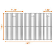 Hisencn Cooking Grates for Nexgrill 720-0882A Evolution Infrared Plus 5-Burner, Stainless Steel Solid Rod Grill Cooking Grids Replacement Parts, 3 Pack - Grill Parts America