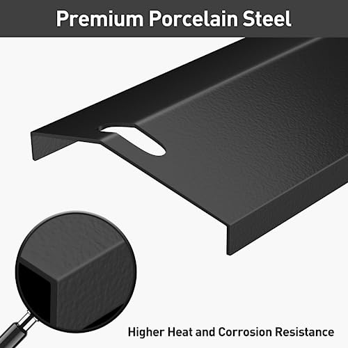 SHINESTAR 15" Grill Heat Plate, Grill Replacement Part for Dyna-Glo, Backyard & Uniflame Grill, DGF510SBP, DGF493BNP, BY15-101-001-02, BY13-101-001-13, Porcelain Steel, 4-Pack, 15" x 3-13/16" - Grill Parts America