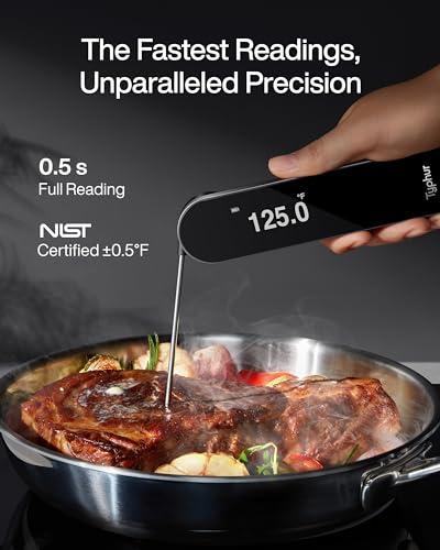 Typhur InstaProbe, No.1 Instant Read Digital Thermometer (Less Than .5 Seconds), Meat Thermometer with OLED Display, IP67 Waterproof - Grill Parts America