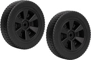 BBQ Future G210-0018-W1 8" Grill Wheels Replacement Parts for Charbroil Gas Grills 463320107 463320707, Thermos 461320508 461442113, Grill Master, Kenmore and Other Brands Grills, Black Plastic Wheel - Grill Parts America