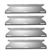 YIHAM KS745 BBQ Heat Shields for Jenn-air Grill Parts 720-0062-LP, 730-0164, 720-0337, 730-0337, Members Mark 720-0586, Heat Plate Replacement 17 3/4 inch x 6 3/8 inch, Stainless Steel, Set of 4 - Grill Parts America