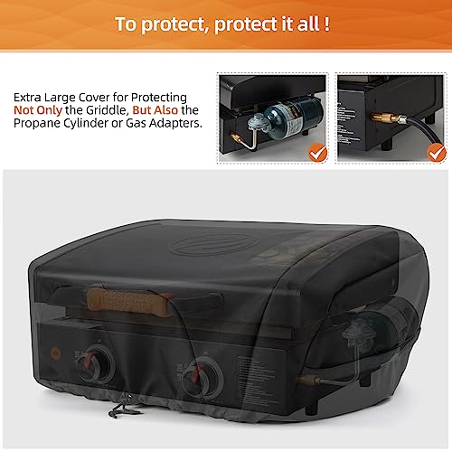 NOELIFE Griddle Cover for Blackstone 22 inch Tabletop Griddle with Hood, Grill Cover for Adventure Ready Griddle 1813 Waterproof Outdoor BBQ Grilling Accessories (Cover Only) - Grill Parts America