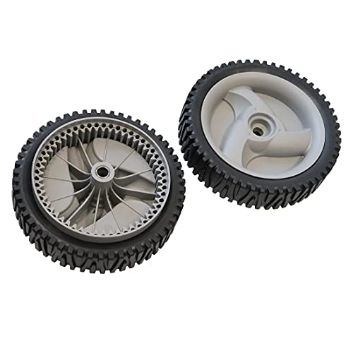 WELOVEHOME (2 Pack Lawn Mower Front Drive Wheels Replaces Craftsman Husqvarna 194231X460 583719501 Oregon 72-344 (Dark Grey) - Grill Parts America