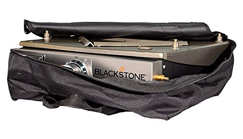 Blackstone 17 inch Griddle Cover and Carry Bag Water Resistant 600D Polyester Heavy Duty Flat top 17" Gas Grill Cover Accessory Exclusively Fits Blackstone 17" Griddle Cooking Station Without Hood - Grill Parts America