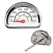 Hisencn Grill Thermometer Temperature Gauge Replacement Parts for Charbroil and Kenmore Gas Grill Models, Part G351-0076-W1, Stainless Steel Heat Indicator T00473, 1 Pack Temp Gauge - Grill Parts America