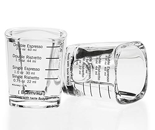 tsp glass measure cup 30ML Glass Measuring Cup Espresso Shot Glass Ounce Cup
