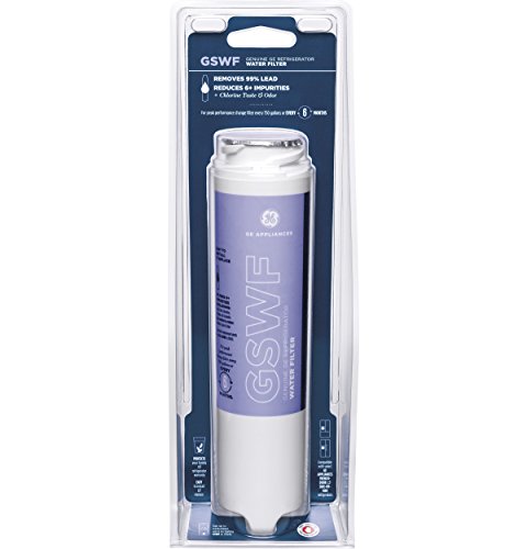 GE GSWF Refrigerator Water Filter | Certified to Reduce Lead, Sulfur, and 50+ Other Impurities | Replace Every 6 Months for Best Results | Pack of 1 - Grill Parts America
