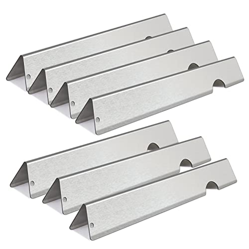 Zemibi Grill Flavorizer Bars Replacement for Weber 66030, 66033, Weber Genesis II LX 400 Series Gas Grill, Weber Genesis II SE-410 Grill Parts and Genesis II E-410 LP, 7 PC Stainless Steel Heat Plate - Grill Parts America