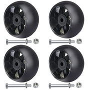 YiaChuii 4PCS Deck Gauge Wheels for AYP Husqvarna 532174873 589527301, MTD 174873 133957 532133957 734-3058, Cub Cadet 753-04856A Lawn Tractors and Zero Turn Mowers Deck with Bolts & Nuts… - Grill Parts America