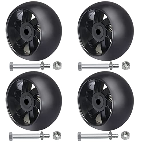 YiaChuii 4PCS Deck Gauge Wheels for AYP Husqvarna 532174873 589527301, MTD 174873 133957 532133957 734-3058, Cub Cadet 753-04856A Lawn Tractors and Zero Turn Mowers Deck with Bolts & Nuts… - Grill Parts America