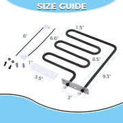 MOOTVGOO 800 Watts Smoker Heating Element Kit Replacement for Masterbuilt & Char-Broil Digital Electric Smokers, Replace 9907090033 or FDES30111 - Grill Parts America