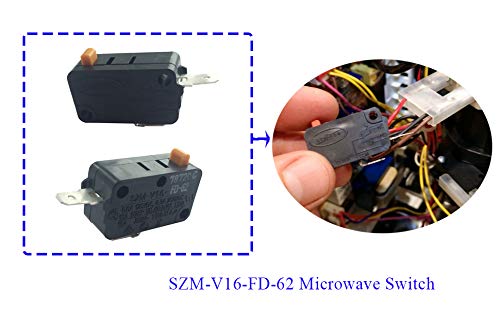 LONYE WB24X829 WB24X830 Microwave Door Switch Replacement for GE Microwave D3V-16G-3C25 SZM-V16-FD-62 - Grill Parts America