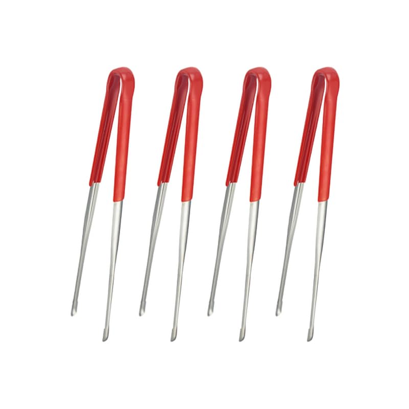 Jrsoul He 4Pcs Stainless Steel Kitchen Tongs Grill Tongs (11.5in) - Grill Parts America