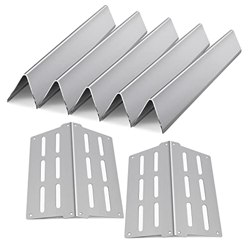 Meyafiny Replacement Flavorizer Bars for Weber Genesis Grill Parts for Weber Genesis 300 Series E/S-310 320 330 EP/cep-310 EP/cep-320 EP/cep-330(with Front Control Knob) Heating Plate(7622-2+5) - Grill Parts America