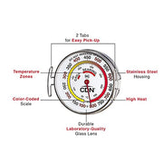 CDN Grill Surface Thermometer, Silver - Grill Parts America