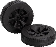 BBQ Future G210-0018-W1 8" Grill Wheels Replacement Parts for Charbroil Gas Grills 463320107 463320707, Thermos 461320508 461442113, Grill Master, Kenmore and Other Brands Grills, Black Plastic Wheel - Grill Parts America