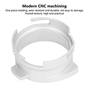 Natudeco 54mm Coffee Portafilter,Rotatable Coffee Powder Part Hands Free Dosing Funnel Aluminum Alloy Funnel for Espresso Coffee Maker Hand Ground Coffee Machine(Silver) - Kitchen Parts America