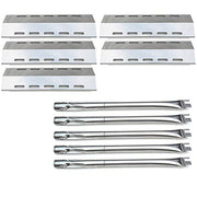 Direct Store Parts Kit DG257 Replacement for Ducane 5 Burner 30500701/30500097 Gas Grill Repair Kit Stainless Steel Burners & Heat Plates - Grill Parts America
