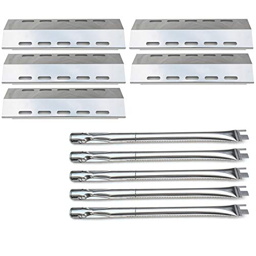 Direct Store Parts Kit DG257 Replacement for Ducane 5 Burner 30500701/30500097 Gas Grill Repair Kit Stainless Steel Burners & Heat Plates - Grill Parts America