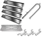 Hongso Gas Grill Replacement Parts Kit for Brinkman 810-3660-S, Brinkmann 810-3661-F, Includes 1 Curved Burner, 4 and 1 Heat Plates Shield, 3 Crossover Channel Tubes - Grill Parts America