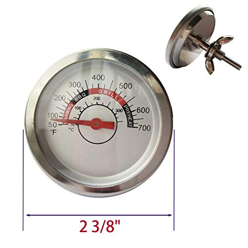 BBQ-Element Grill Thermometer Heat Indicator Replacement for Charbroil 463449914, 463241113, 463268107, Temperature Gauge for Brinkmann 810-3660-S Grill Models. - Grill Parts America