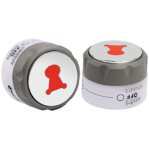 NOVINO 91538 Lighted Control Knobs for Weber Summit Grill 2012+ 400/600 Series E-470 670, S-460 470 660 670, 2-Pack Main Burner Lighted Control knob - Grill Parts America