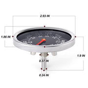 MEANLIN MEASURE Bimetal Oven Thermometer, BBQ Barbecue Thermometer Grill Thermometer Grill Replacement Parts(1 mounting Studs)(1-Pack) - Grill Parts America