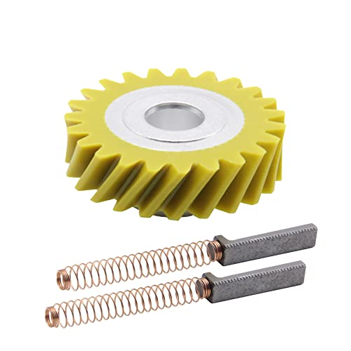4162897 W10112253 W10380496 Carbon Brush and Mixer Worm Gear Kit Replacement For Whirlpool & KitchenAid Mixers 5K5SS 5K45SS 5KPM5 - Kitchen Parts America
