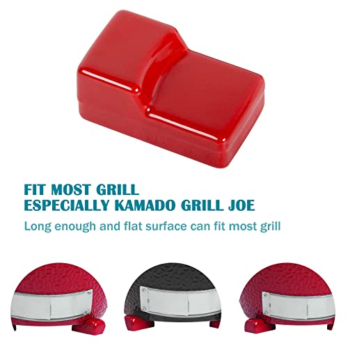 KAMaster Ceramic Grill Feet Shoes Set of 3 for Kamado Grill Accessories Parts Raise Kamado Grill Classic and Big Grill or Primo,Big Green Charcoal Grill Egg For BBQ Grill Table Outdoor and Garden - Grill Parts America
