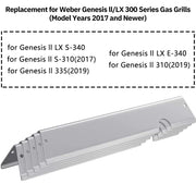SHINESTAR 17-Inch Durable Flavorizer Bars Replacement for Weber Genesis II E-310 E-315 S-335, Genesis II/LX 300 Series (2017 and Newer) Grill Parts, Stainless Steel, 5-Pack - Grill Parts America