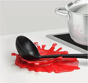 Spoon Rest Holder Silicone Ketchup Shape Holders Splash Spoon Rest by Mustard Kitchen Cooking Aid Cup Holder Creative Gift - Grill Parts America